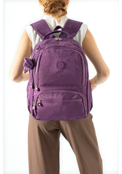 Ultra Hafif Çok Cepli Orta Boy Sırt Çantası Mor Model: 571-3m