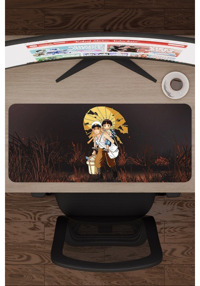 Ateşböceklerinin Mezarı Anime V5 - 70x30 Xl Gaming Kauçuk Kaymaz Taban Mouse Pad Fare Altlığı