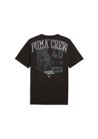 Puma Erkek Grafik Baskılı Antrenman Tişörtü 528530 01 Siyah