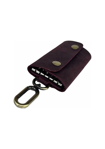 Hakiki Deri Antik Anahtarlık Crazy Bordo