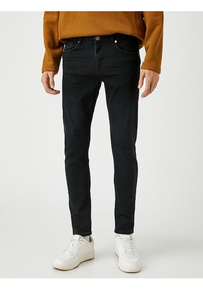 Koton Skinny Fit Kot Pantolon - Michael Jean Siyah 3wam40127bd 3WAM40127BD999 Siyah Koton Skinny Fit Kot Pantolon - Michael Jean Siyah 3wam40127bd 3WAM40127BD999 Siyah