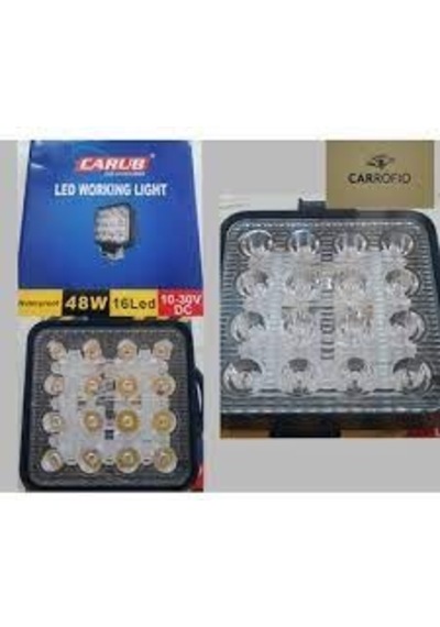 Carub Off Road Gündüz Farı 16 Led Kare 48 Watt