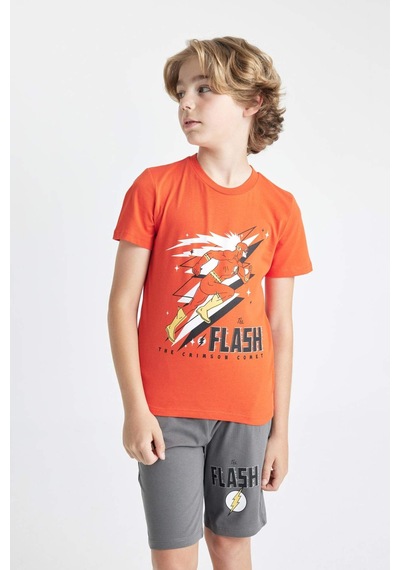 Defacto Erkek Çocuk The Flash Kısa Kollu Şortlu Pijama Takımı C5598a824smog588 Turuncu Defacto Erkek Çocuk The Flash Kısa Kollu Şortlu Pijama Takımı C5598a824smog588 Turuncu