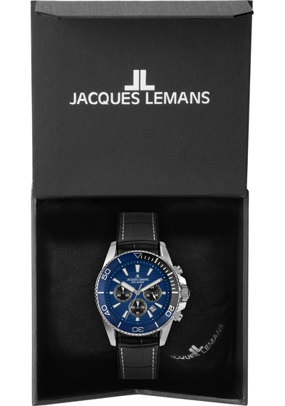 Jacques Lemans 1-2206b Lıverpool Dıver Erkek Kol Saati Gümüş - Mavi