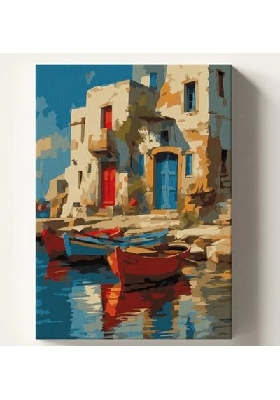 Kendin Yap Sayılarla Tuval Boya Kiti - 40x50 Cm, Hobi Seti