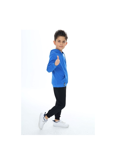 Toontoy Kids Toontoy Erkek Çocuk 2'li Takım Baskılı Kapüşonlu Cepli Sweatshirt & Beli Paçası Lastikli Cepli Jogger Eşofman Altı - Renk Bloklu & 2 İplik Saks Toontoy Kids Toontoy Erkek Çocuk 2'li Takım Baskılı Kapüşonlu Cepli Sweatshirt & Beli Paçası Lastikli Cepli Jogger Eşofman Altı - Renk Bloklu & 2 İplik Saks