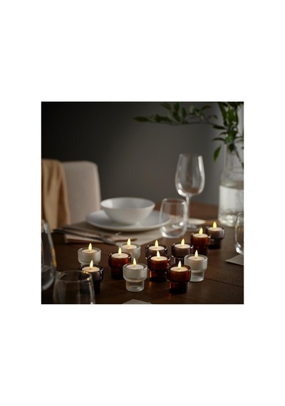 Led'li Tealight Mum, Beyaz, Şarj Tepsili Diğer