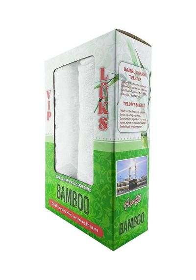 Hac Ve Umre İhramı Özel Üretim Bambu 110 X 220 Cm 2 Parça İhram Sabunu Ve İhram Şampuanı Hediyeli