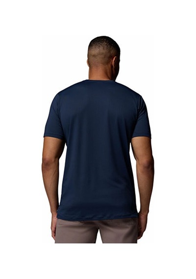 Columbia Tech Trail Utility Ss Crew Erkek Günlük Tişört 2118571465 Lacivert
