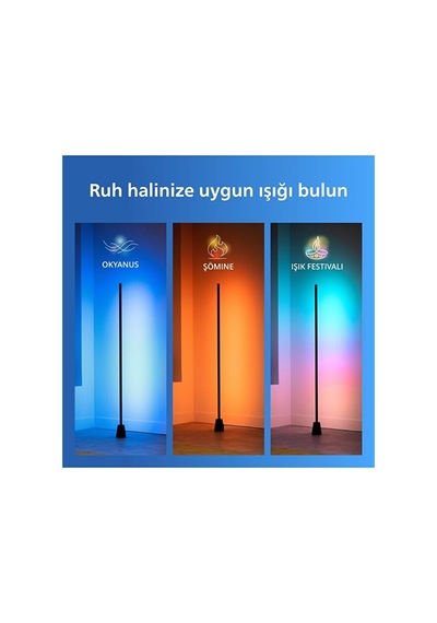 Philips Smart Lighting Rgbıc Lambader 1,4 Metre - Google Home, Alexa, Homekit Ve Matter Uyumlu Çok Renkli