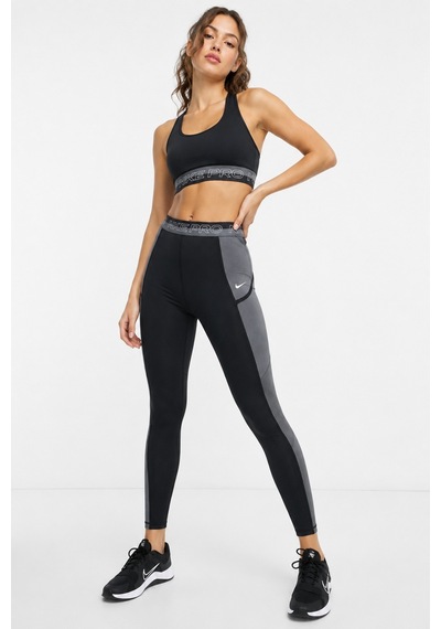 Nike Pro High Rise 7/8 Training Leggings With Pockets Yüksek Belli 7/8 2 Cepli Antrenman Taytı Siyah