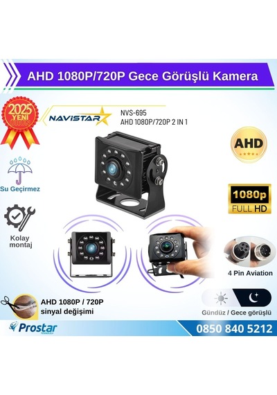 Ahd 1080p/720p Dönüşümlü 11 Ledli Gece Görüşlü Kamera