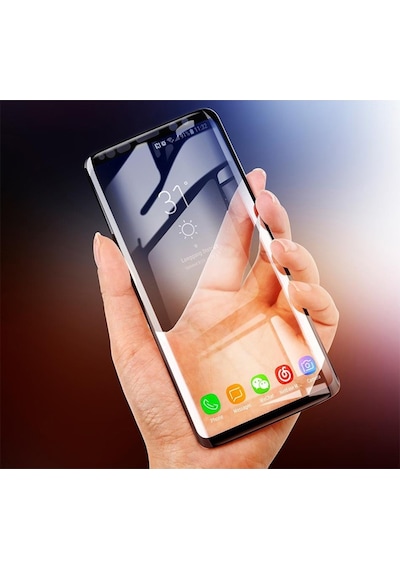 Baseus Samsung Uyumlu Galaxy S9 Için 3D Kavisli Full Kaplama Ekran Koruyucu Siyah