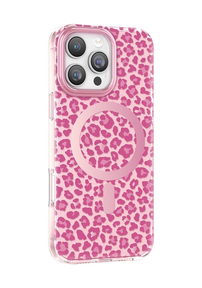İphone 16 Pro Max Uyumlu Kılıf M-safe Şarj Özellikli Zore Paris Veyro Tpu Kapak Pembe