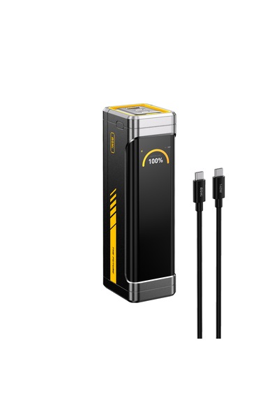 Aohi Starship 20.000 Mah 310w Pd3.1 Powerbank, Akıllı Dijital Göstergeli 2si1 Arada Taşınabilir Hızlı Şarj Cihazı, Şarj İstasyonu, Siyah