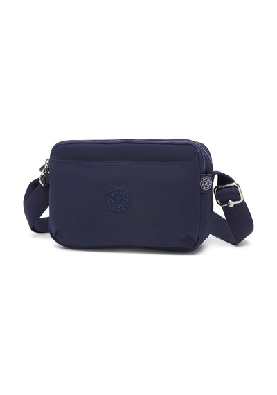 Smart Bags Günlük Küçük Boy Su Geçirmez Hafif Krınkıl Kumaş Kadın Omuz Çantası Lacivert