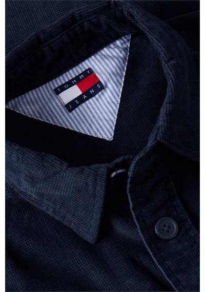 Tommy Hilfiger Tjm Brıck Cord Overshırt Ext Erkek Mavi Gömlek - Dm0dm21698