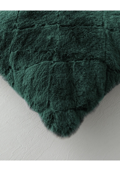 English Home Soft Touch Rabbit Peluş Kırlent Kılıfı 45x45 Cm Yeşil