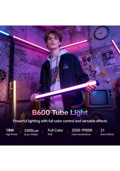 Photoolex B600 60 Cm 18.5w App Kontrollü Rgb Tube Led Işık - Ls-157-pl