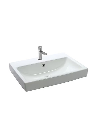 Newarc Aqua Batarya Delikli 60x46 Cm Beyaz Lavabo