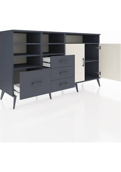Hyperion Konsol 7 Raflı 4 Çekmeceli 2 Kapaklı 176x44x99 Antrasit- Antrasit-aytaşı/antrasit Hyperion Konsol 7 Raflı 4 Çekmeceli 2 Kapaklı 176x44x99 Antrasit- Antrasit-aytaşı/antrasit