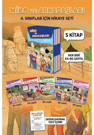 4. Sınıf Okuma Kitapları Miko Ve Arkadaşları + Değerlendirme Kitapçığı