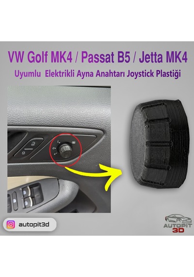 Vw Golf Mk4 / Passat B5 / Jetta Mk4 Elektrikli Ayna Anahtarı Joystick Plastiği Vw Golf Mk4