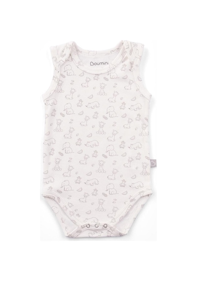 Boumini Kolsuz Bebek Çıtçıtlı Atlet Bebek Body Zürafa-zürafa Çok Renkli