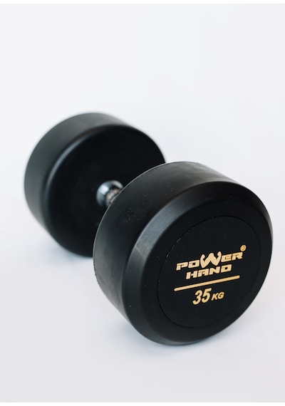 Powerhand 35 KG Kauçuk Kaplı Profesyonel Dambıl