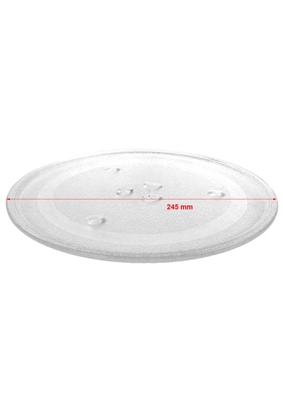 Bir Çok Marka İle Uyumlu Mikrodalga Fırın Cam Tabak - 24,5 Cm