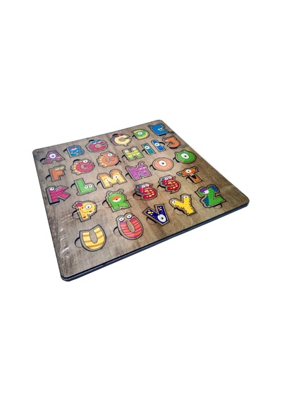 Hayal 29 Parça Türkçe Alfabe Harfler Ahşap Puzzle
