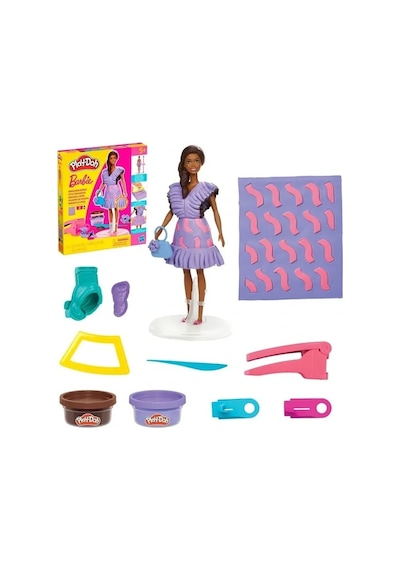 Play Doh Barbie Fashionista Fırfırlı Bebek Seti G1359 Nocolor-9963d4b3