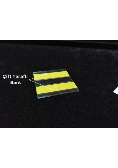 10 Adet C Tipi Yapışkanlı Etiketlik İsimlik 5 x 5 CM Dolap Peçetelik