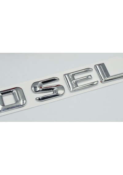 600 SEL Bagaj Krom Metal 3M 3D Yazı Logo