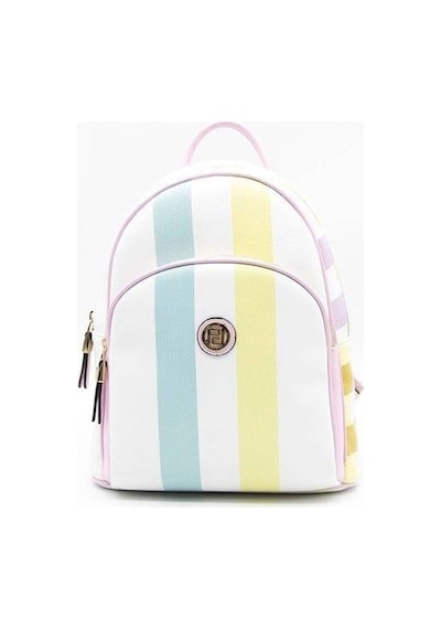 Silver Polo Sp1062 Kadın Sırt Çantası Ekose Lila-pembe