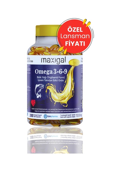 Maxigal Omega-3-6-9 200 Kapsül