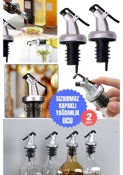 2 Adet Yağdanlık Tıpası Damlatmaz Şişe Ucu Dökme Ağızlığı Yağlık Diğer