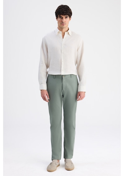 D's Damat Ds Damat Relaxed Fit Pilesiz Yeşil Gabardin Chino Pantolon 6hcc3ı303777m Çok Renkli