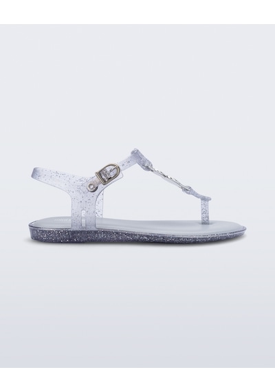 Mini Melissa Kız Çocuk Simli Sandalet Gri