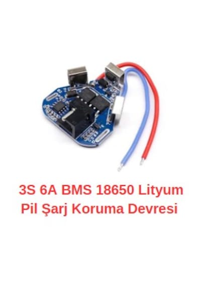 3s 6a Bms 18650 Lityum Pil Şarj Koruma Devresi