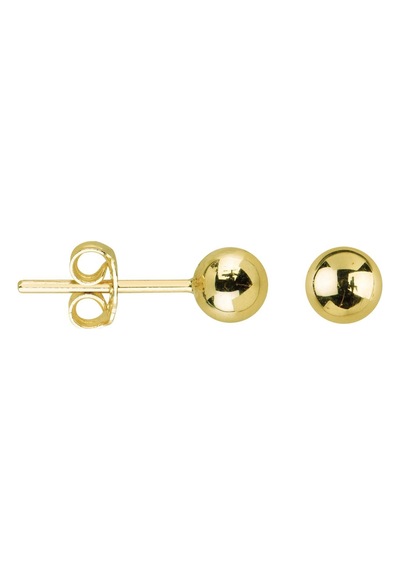 Goldkupe 14 Ayar 5 Mm Parlak Altın Top Küpe 0,87-6536
