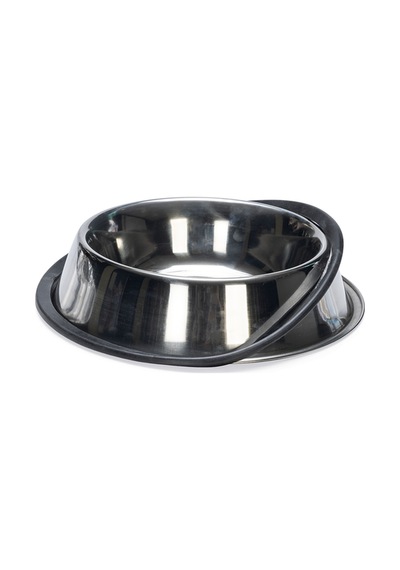 Beeztees Köpek Mama Su Kabı, Paslanmaz Çelik, Kaymaz, 18cm, 700ml
