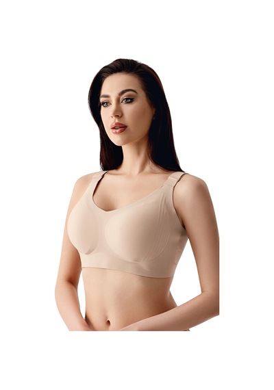 New Bra Newbra Lingerie 6155 Kadın Desteksiz C Cup Hayalet Sütyen Ten