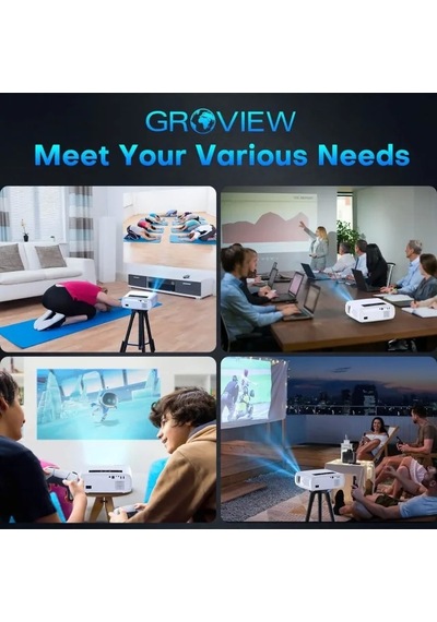 Grovıew 4k Projektör Wifi Ve Bluetooth Desteği