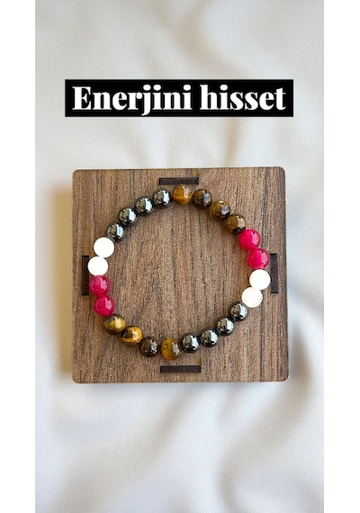 Yay Burcu Doğaltaş Bileklik Tütsü Hediyeli %100 Doğal Taş, Hediyelik Kutulu Set Çok Renkli