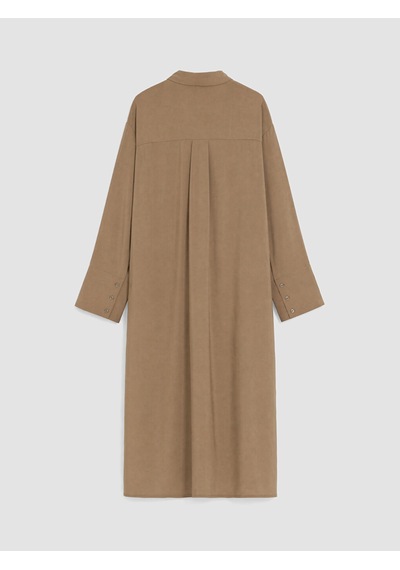 Lcw Modest Yeşil Oversize Modal Karışımlı Kadın Gömlek Tunik