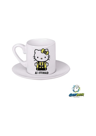 Al Ittihad Hello Kitty Türk Kahvesi Fincanı 091 Beyaz