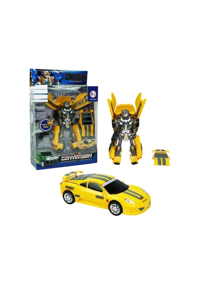 Hw-899-1-2-5 Kut. Dönüşebilen Robot Jeep 1:24 Yeşil