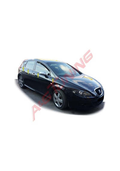 Seat Leon Krom Cam Çıtası 2006-2012 8 Prç Paslanmaz Çelik N11.6373