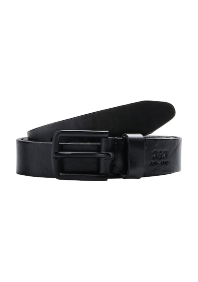 Jack & Jones Logo Detaylı Deri Kemer 12111066 - Black Siyah
